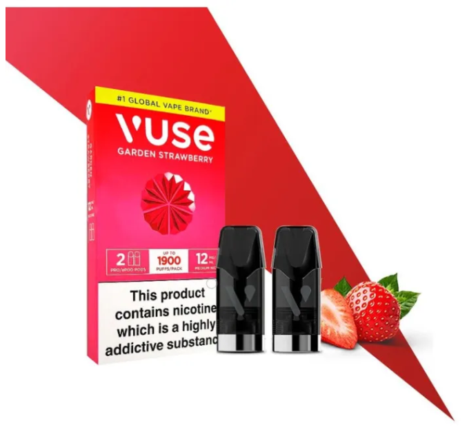 Картриджі VUSE 12 мг (1,2%) Strawberry Garden (суниця)