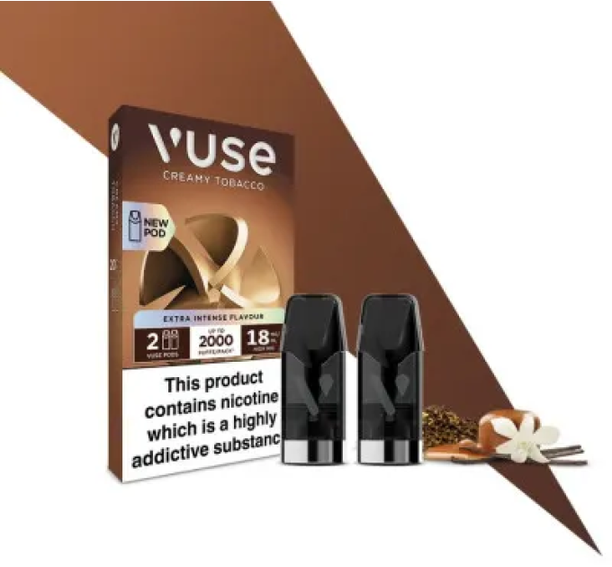 Картриджі VUSE Extra Intense Flavour Pods 18 мг (1,8%) Creamy tobacco (вершковий тютюн)