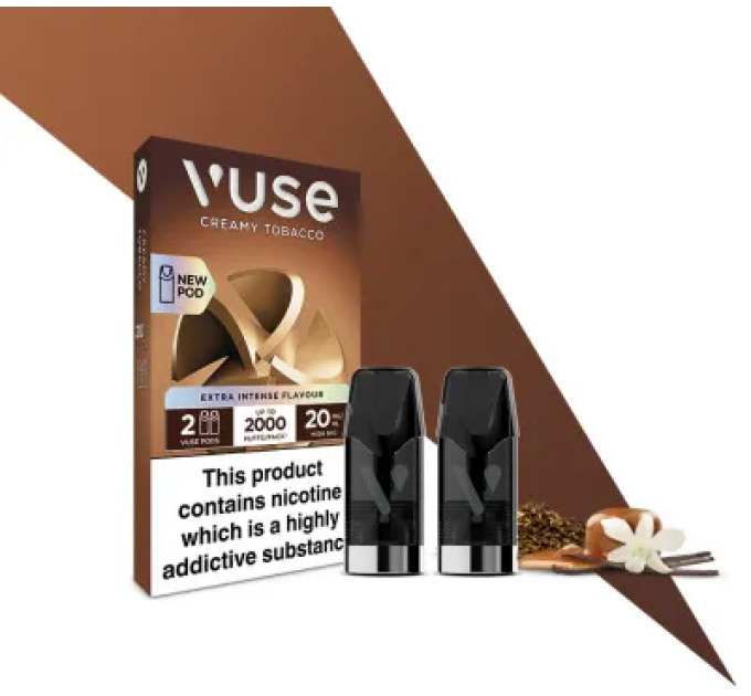 Картриджі VUSE Extra Intense Flavour Pods 20 мг (2%) Creamy tobacco (вершковий тютюн)