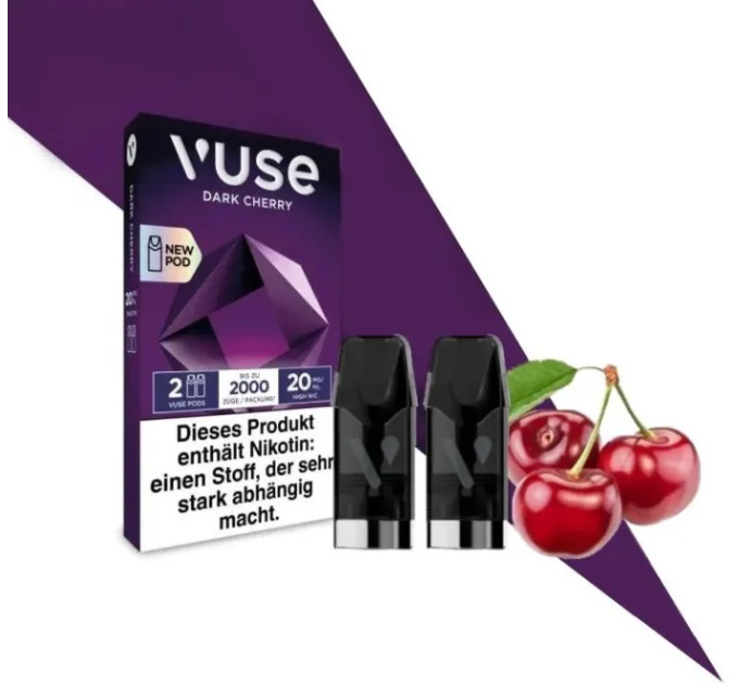 Картриджі VUSE Extra Intense Flavour Pods 20 мг (2%) Dark Cherry (вишня)