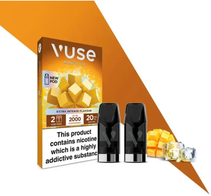 Картриджі VUSE Pro Nic Salts eLiquid Pods 20 мг (2%) Mango Ice (манго лід)