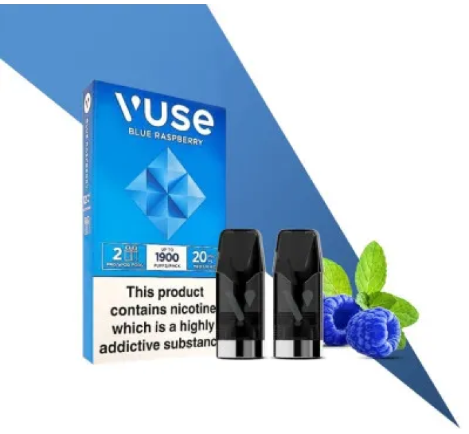 Картриджі VUSE Pro Nic Salts eLiquid Pods 20 мг (2%) Blue Raspberry (Блакитна малина)