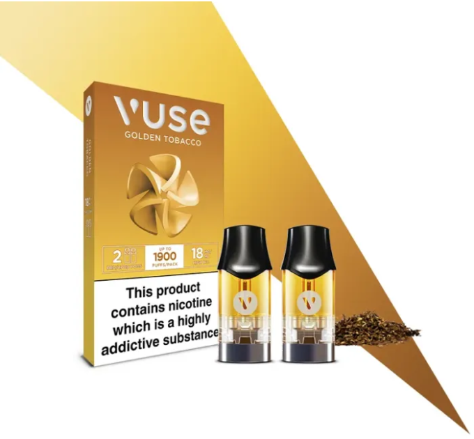 Картриджі VUSE Pro Nic Salts eLiquid Pods 18 мг (1,8%) Golden Tobaco (Золотий тютюн)