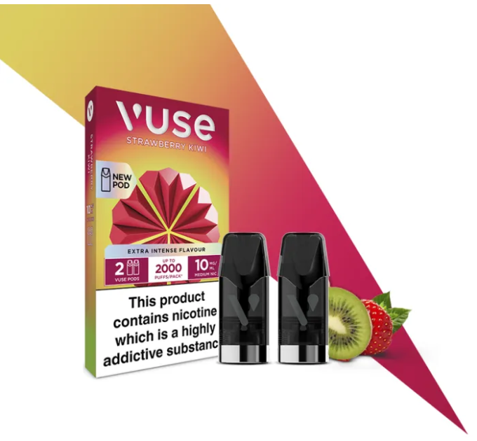 Картриджі VUSE Extra Intense Flavour Pods 10 мг (1%) Strawberry Кiwi (полуниця ківі)