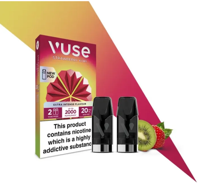 Картриджі VUSE Extra Intense Flavour Pods 20 мг (2%) Strawberry Кiwi (полуниця ківі)
