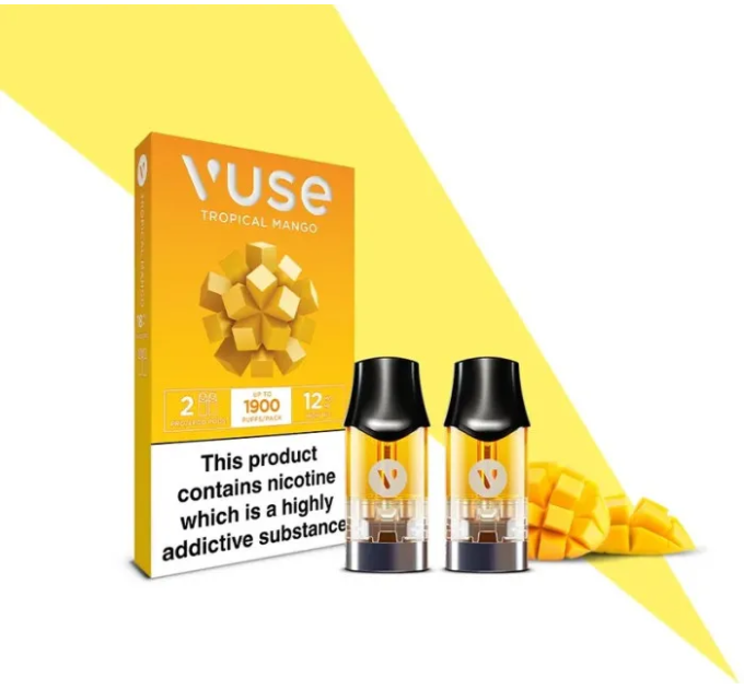 Картриджі VUSE Pro Nic Salts eLiquid Pods 12 мг (1,2%) Tropical mango (Тропічний манго)