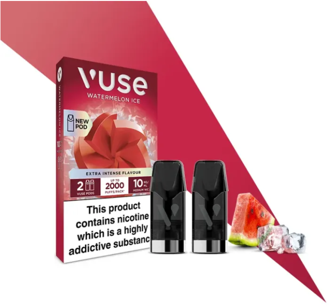 Картриджі VUSE Extra Intense Flavour Pods 10 мг (1%) Watermelon Ice (кавун лід)