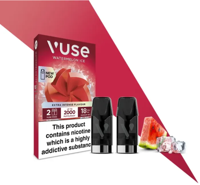 Картриджі VUSE Extra Intense Flavour Pods 18 мг (1,8%) Watermelon Ice (кавун лід)