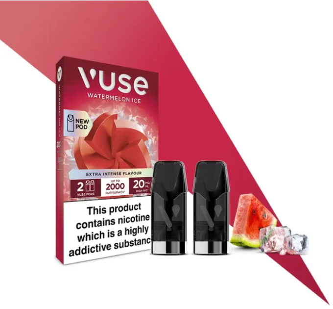 Картриджі VUSE Extra Intense Flavour Pods 20 мг (2%) Watermelon Ice (кавун лід)