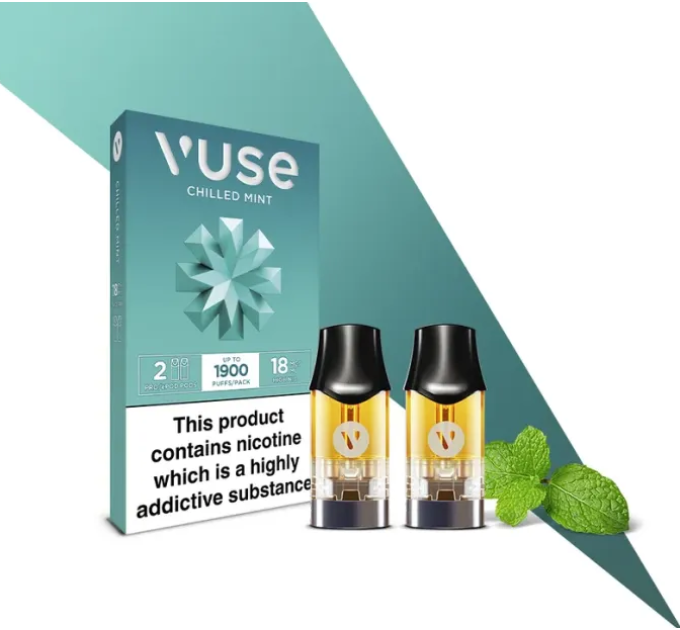 Картриджі VUSE 18 мг (1,8%) Chilled mint (холодна м'ята)