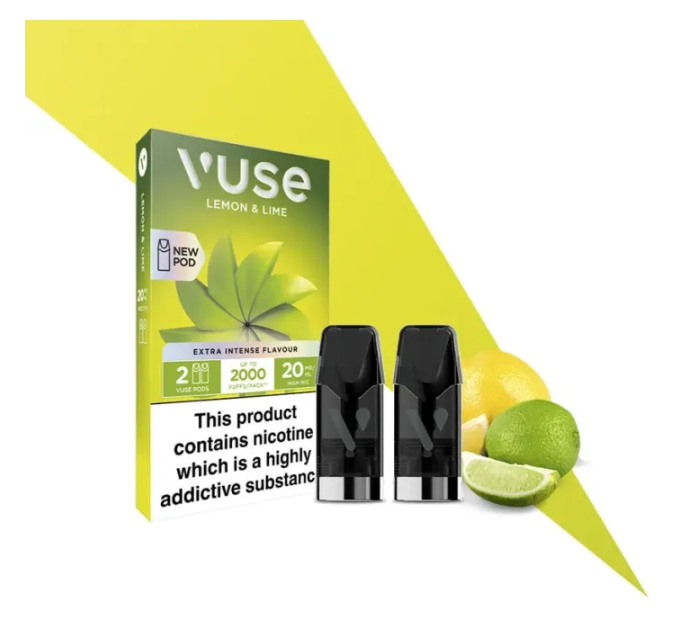 Картриджі VUSE Extra Intense Flavour Pods 20 мг (2%) Lemon & Lime (лимон лайм) Картриджі VUSE Extra Intense Flavour Pods 20 мг (2%) Lemon & Lime (лимон лайм)