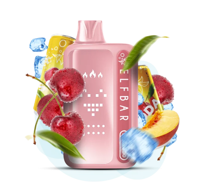 Одноразка ELF BAR BC 45000 Cherry Peach Soda 5% (Вишнево-персикова сода)
