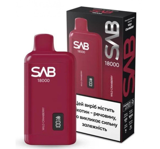 Одноразка SAB 18000 Wild Cranberry (Дика журавлина)